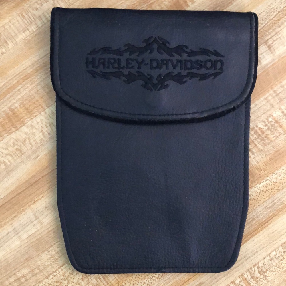 Harley-Davidson Black Leather Men's Belt Bag